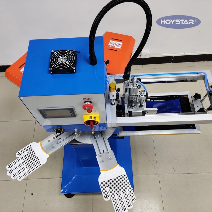 Semi-automatic Rotary Silk Screen Printer For Print Anti-Slip Dotting Gloves