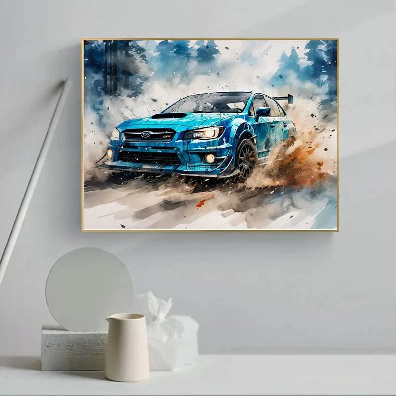 Watercolor Vehicles Sports Car Poster HD Prints Canvas Wall Art Pictures Room Home Decor Gifts oil Painting