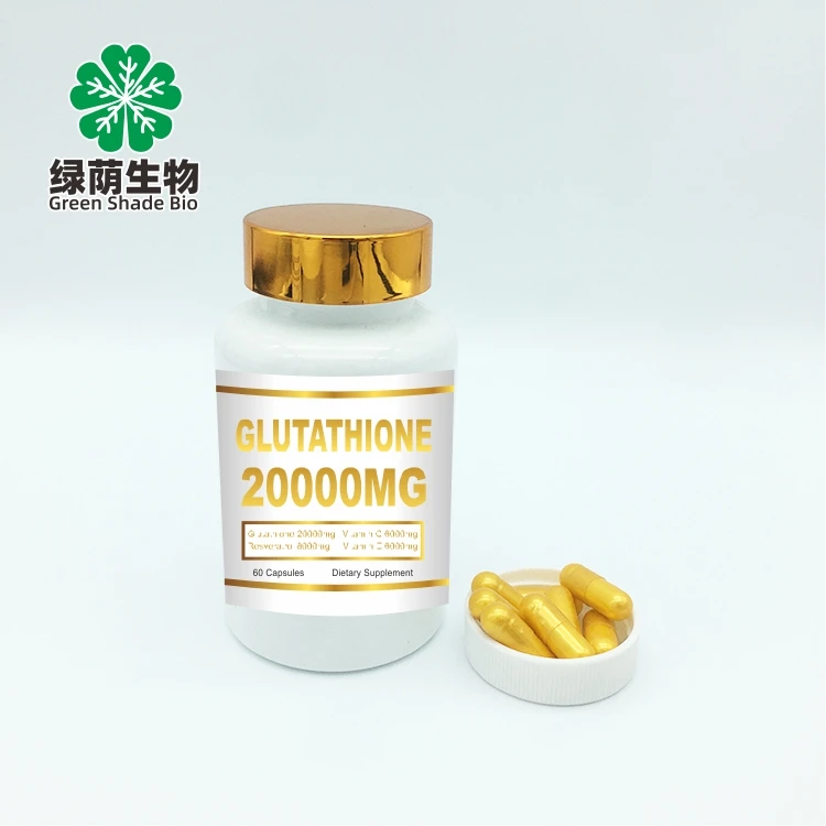 Private Label Skin Whitening Pills 20000mg Glutathione Whitening Capsules Pills Anti Aging Effect And Powerful Antioxidant