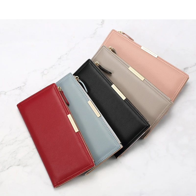 Wholesale Korea fashion PU leather ladies purse wallet women