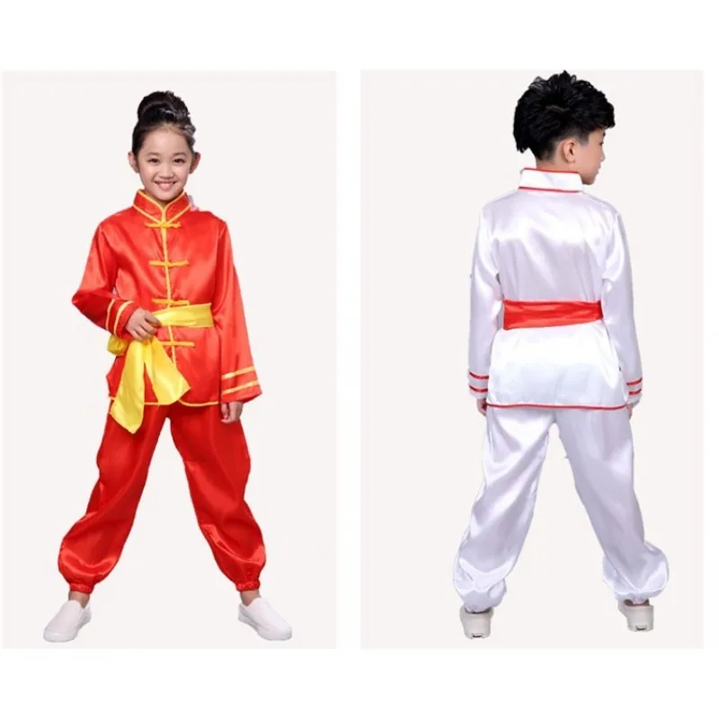 Kids Student Kung Fu Uniforms Training Martial Arts Wear for Boys Girls