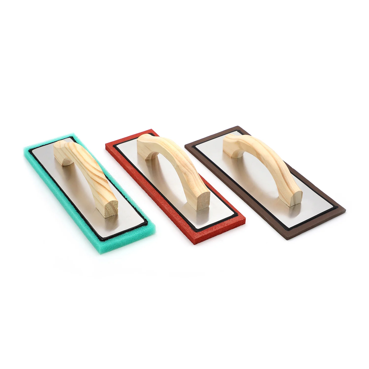 Green Foam Masonry Float Trowel For Surface Preparation DIY Grade Wood Rubber Blade For Poly Sponge Plaster Plastering Rending