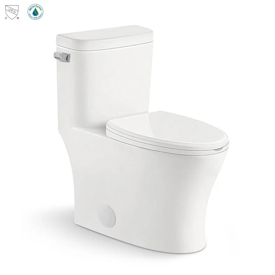 Strong bearing capacity bottom price sanitary ware white siphonic water closet bathroom cupc one piece toilets bowl for sale