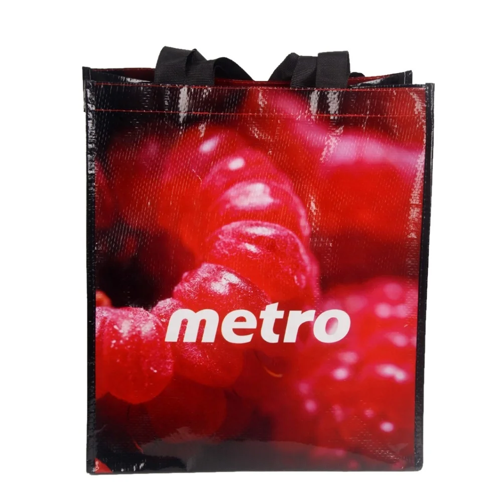 
2020 Promotional Item Eco Portable Collapsible PP Woven Shopping Tote Bag 