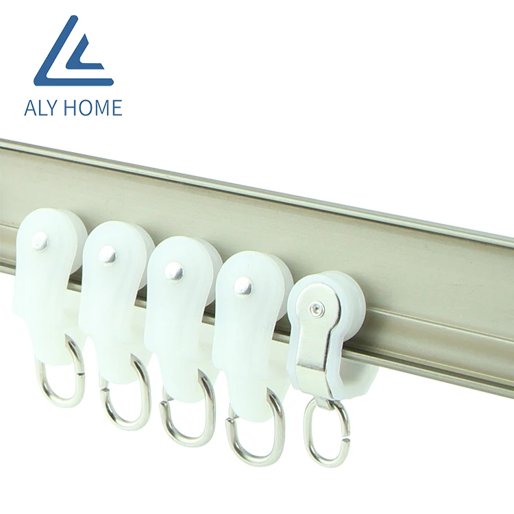 Home Decorate Curtain Track for Window Aluminum Curtain Track Curtain Poles, Tracks & Accessories 200 Set Metal Aluminum Alloy
