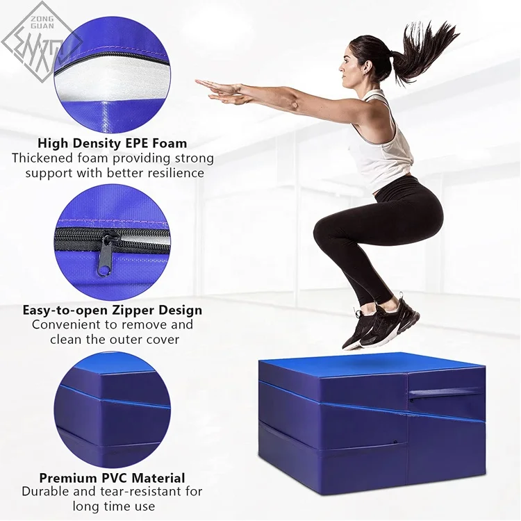 ZG High Density EVA Foam Gymnastic Mat Tumbling Cheese Wedge Mat for Gymnastic