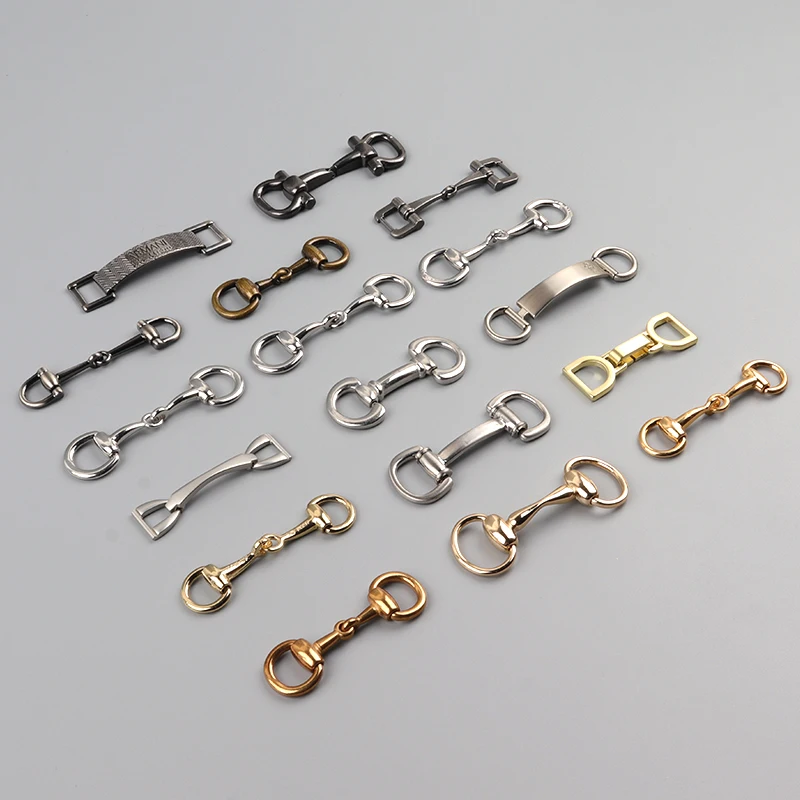 Wholesale Fashion Silver and Gold Metal Shoe Buckle Parts Chain Men Buckle Shoe For Footwear Accessory