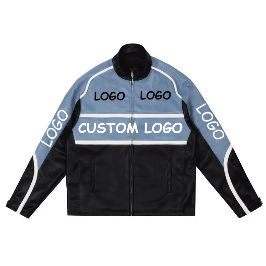 Custom Fashion Embroidery Baseball Letterman Jackets Men Street Hip Hop Vintage Pu Leather Varsity Jacket
