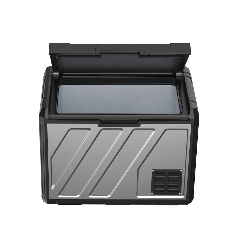 DC 12v 24v car Refrigerator 60L Car travel Fridge Metal Portable Cooler Box with Hign End compressor