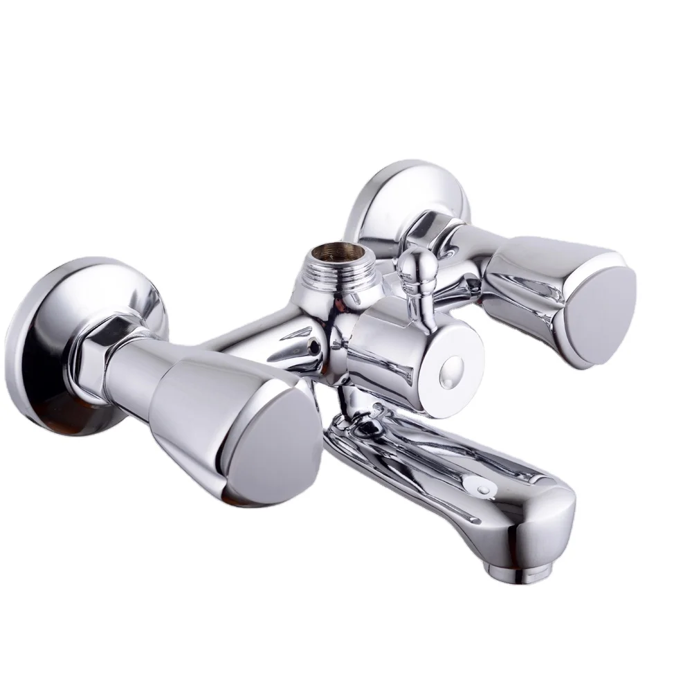 Widely used superior quality bathroom luxury shower set with faucet brass body fauect  double handle mixer