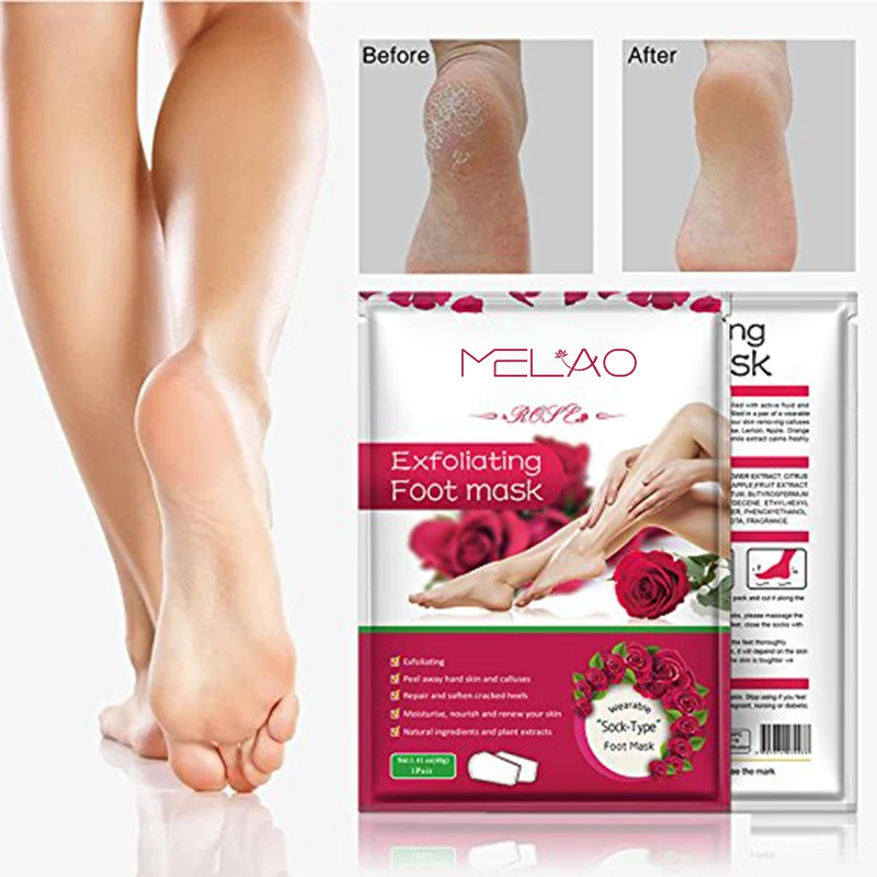 Wholesale Organic Olive Peeling Exfoliating Foot Mask Feet Mask Remove Dead Skin Cuticles Heel Foot Care Pedicure Socks