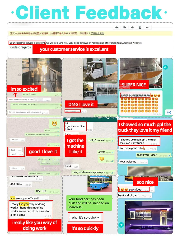 food truck trailer ice cream cart hotdog cart