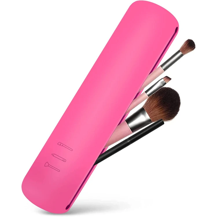 WaterProof Makeup Brush Travel Holder Silicone Makeup Brush Travel Case Trendy Makeup Brush Holder