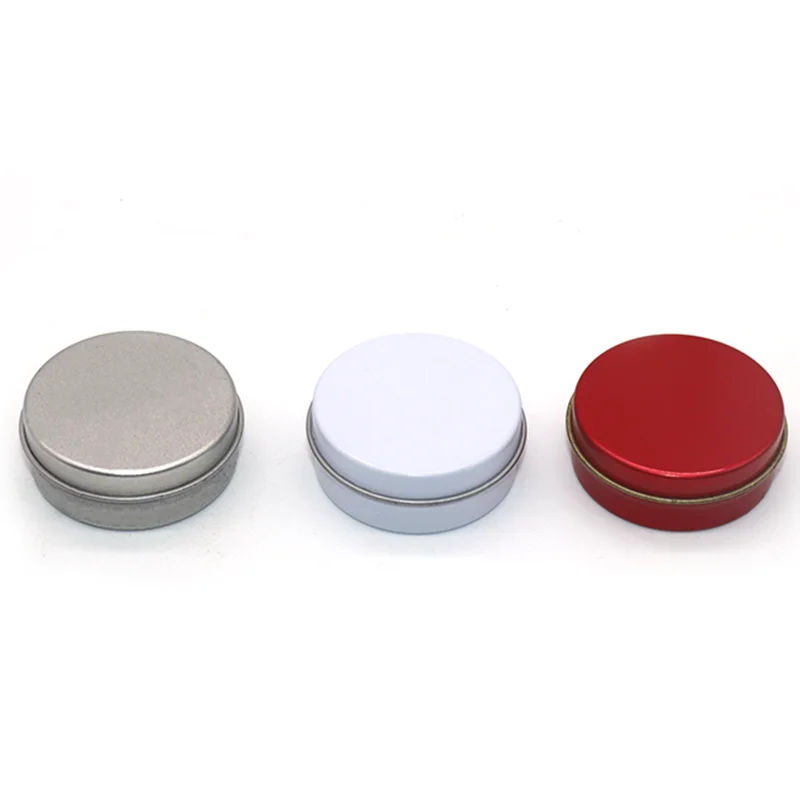 Nice Price Round Lip Balm Tin Cans Cosmetic Sample Containers Empty Metal Tins Storage Travel Tin Jars