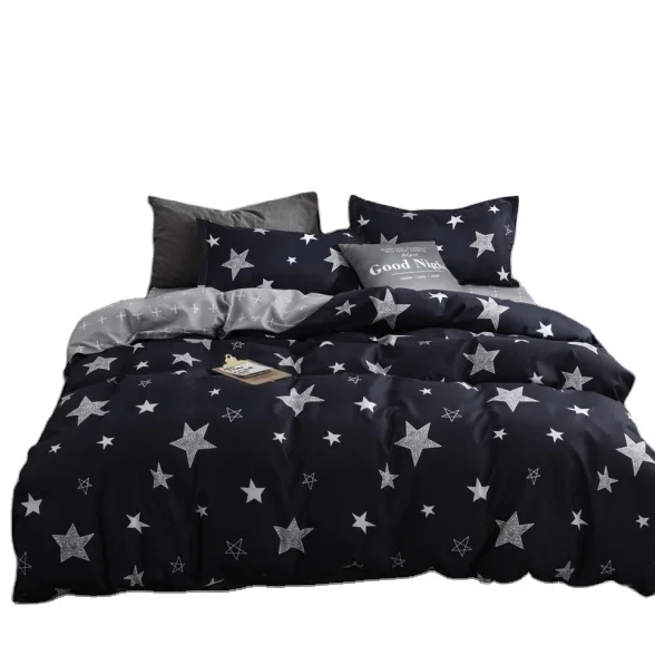 Blue Bed Linen Full Christmas 2 Piece Adult Teddy Bedding Set Linen Hemp Cartoon Bedsheet