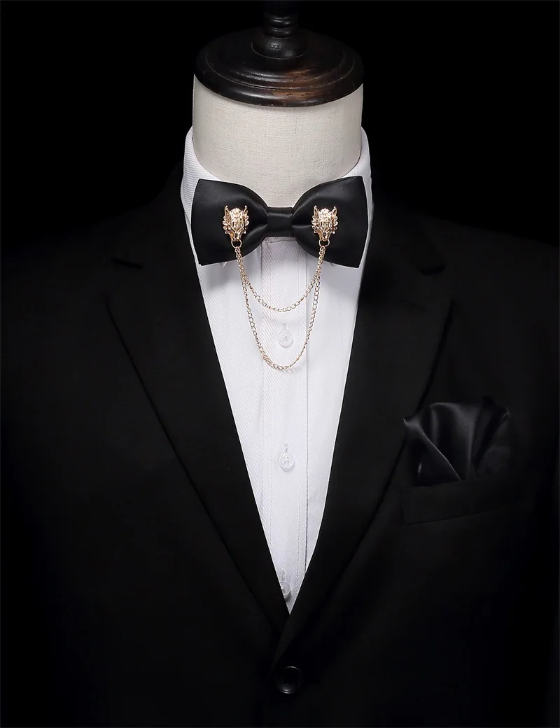 Wholesale Luxury Polyester Personalized Style Men Set Bow Tie Gift Boxes