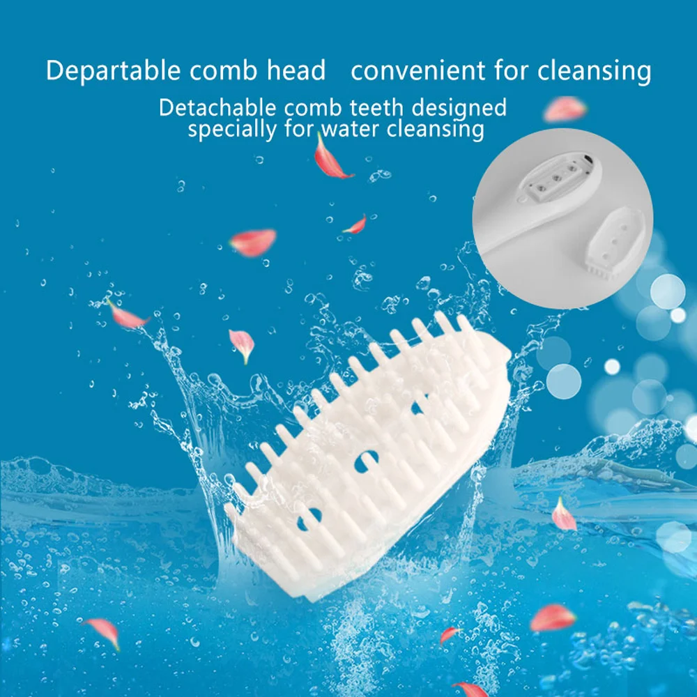 Infrared Light Anti Hair Loss Regrowth Treatment Scalp Massage Vibration Head Comb