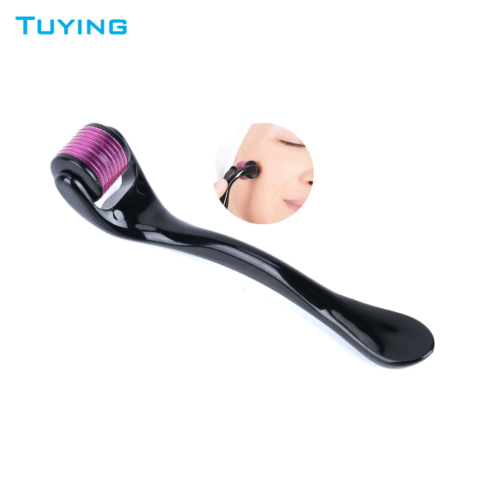  TUYING best 1.0/1.5mm skin brightening black 0.5 mm dermaroller 540 microneedle titanium needles derma roller