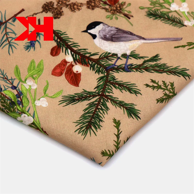 Kahn hot selling digital textile printing 100% organic cotton printed cotton fabric