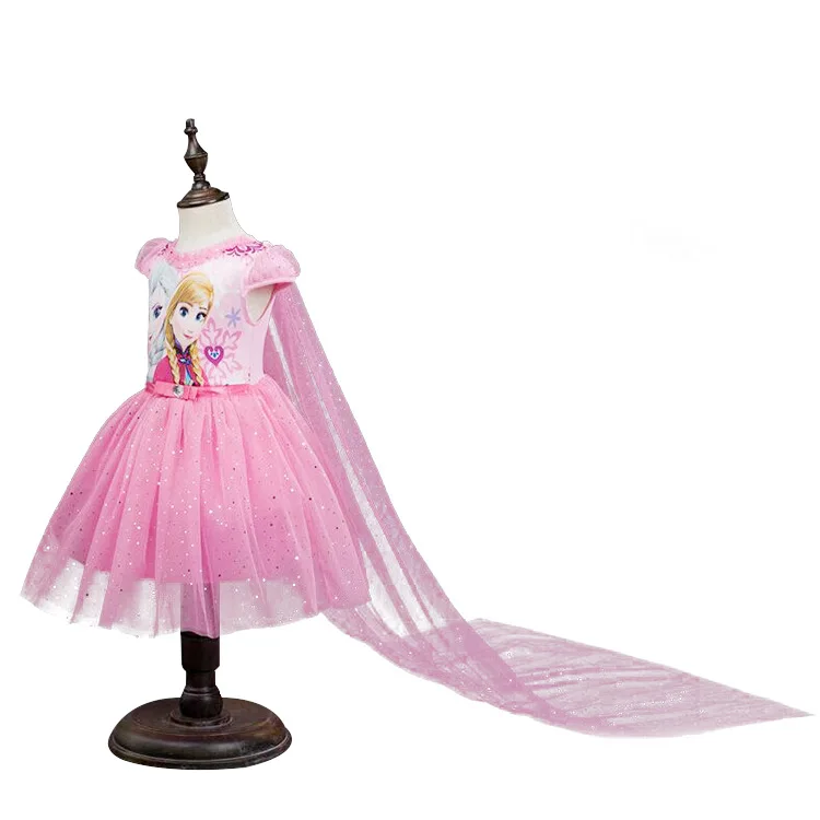 Hot sale children princess dress sequin cartoon party dresses