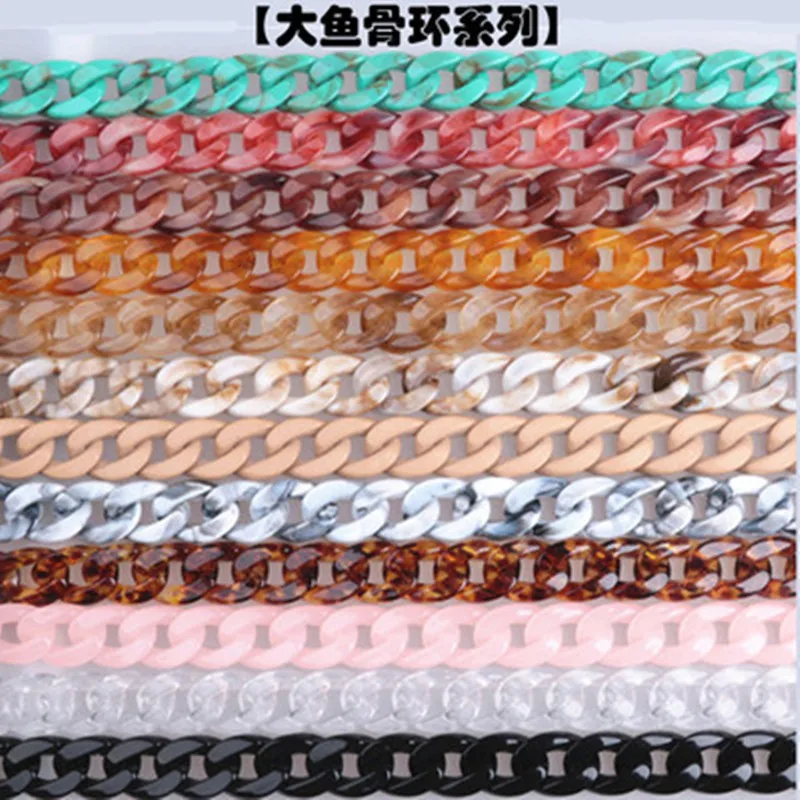 Лидер продаж 2019, акриловая цепочка для очков для чтения, ацетатные цепочки для очков, цепочки для очков многих цветов, большая цепочка для очков, ремешок для солнцезащитных очков