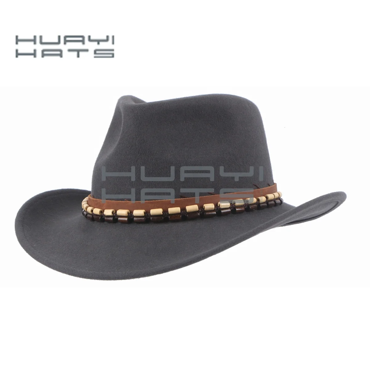 HUAYI HATS wool felt western hats cowboy western hat for men Outback