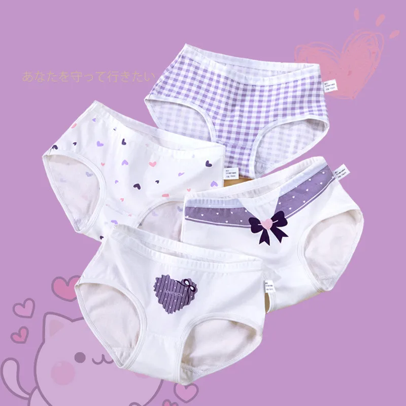 Cute Cartoon Kids Panties Little Girls Underwear Panties Breathable Cotton Fabric Children Briefs Underwear