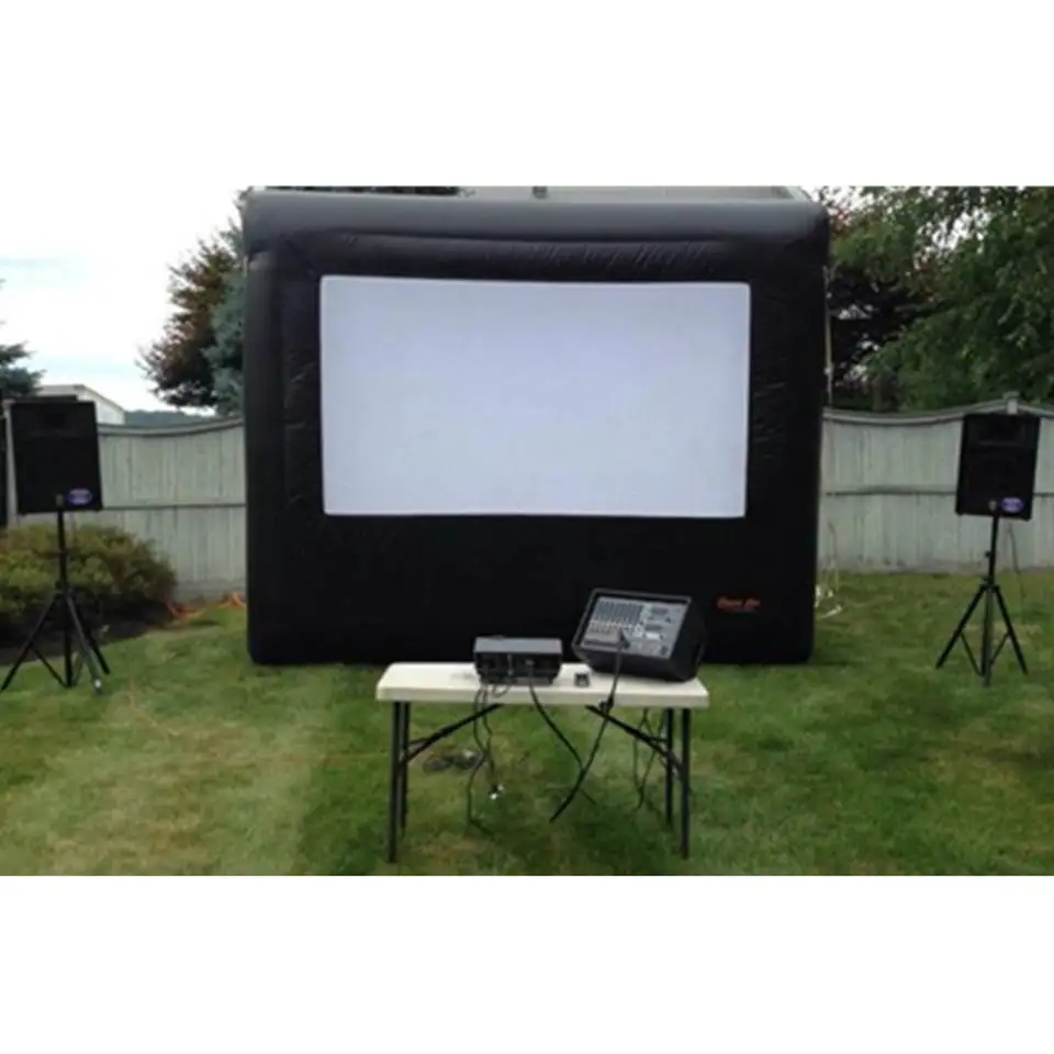 Open Air Cinema Inflatable Movie Screen Blow Up TV Screen Advertising Inflatable Movie Rear Projection