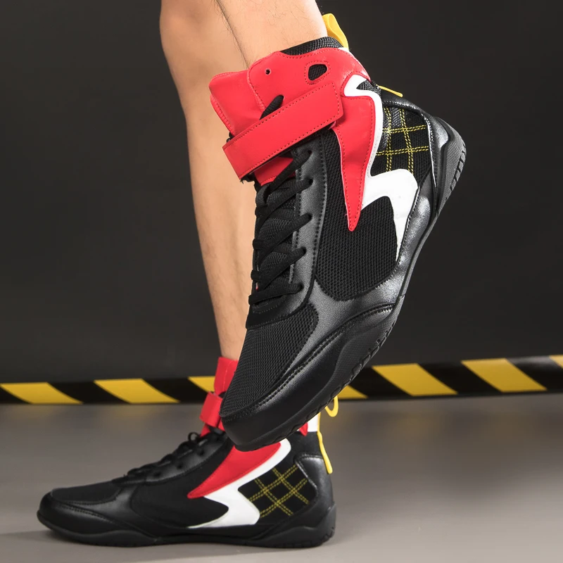 Wrestling Sneakers Customized Logo Breathable Fitness Gym Wrestling Boxing Shoes