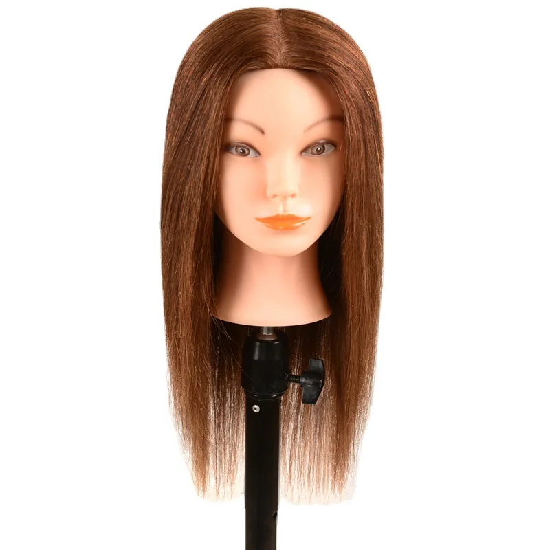 Full Real Human Hair Head Model  Dummy  Model  Cutting Haircut Doll Head Bleaching Dyeing Hot Blow  mannequin head with hair