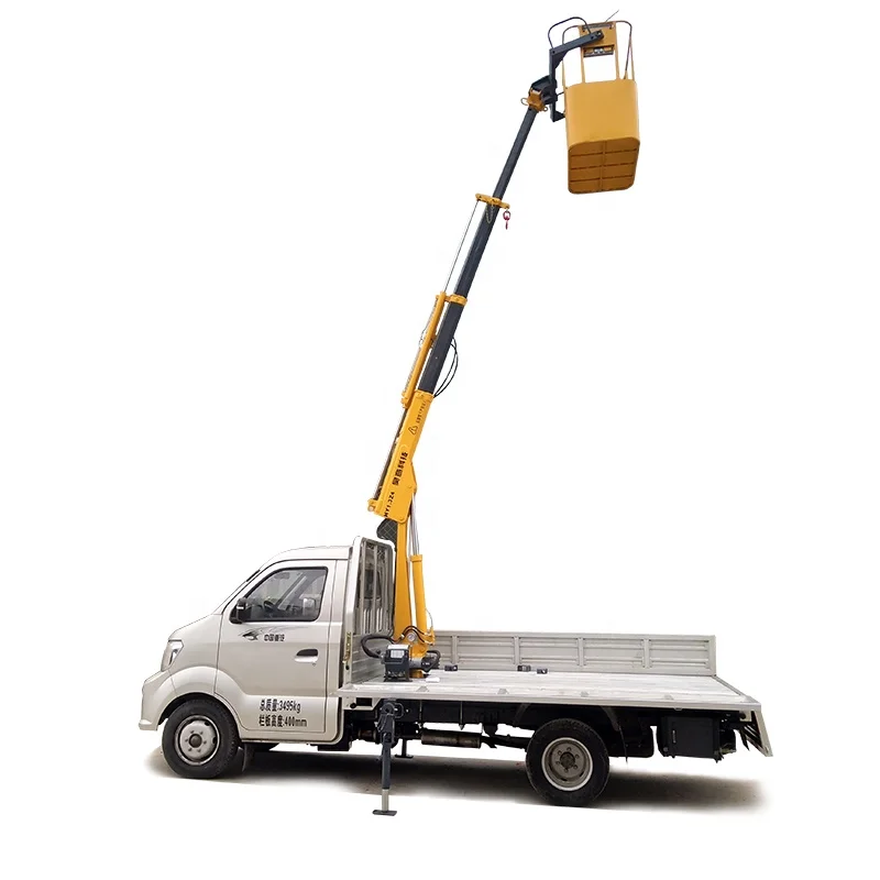 0.8 ton car lift crane pickup mounted with motor pump hydraulic winch