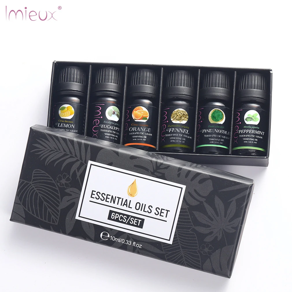 100% pure natural 60 pcs skin care blend moisturizing essential oil set for essential oil diffuser