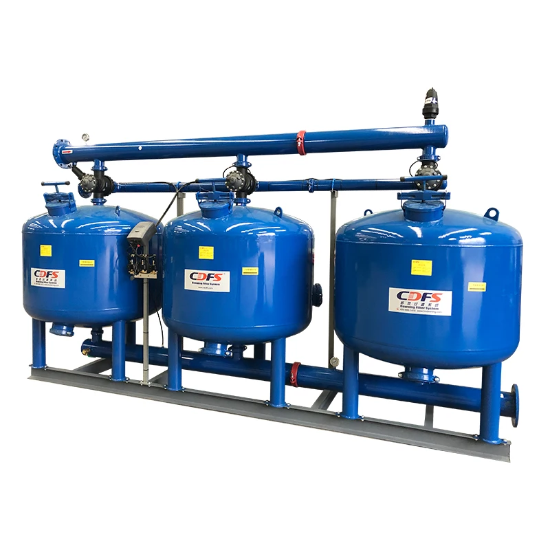 60-100m3/h agricultural water filter auto/manual backwash self cleaning sand filter