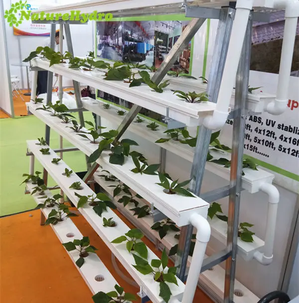 PVC Pipe Vertical Hydroponics Grow Kit For Farm NFT System With 72 Holes Kits hydroponic plant systems for Strawberry or Lettuce
