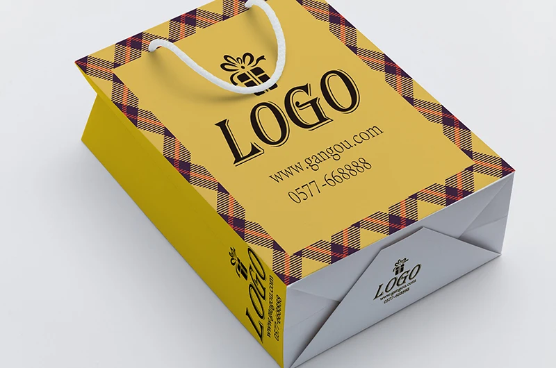 Kraft Personalized Recyclable Paper Bags With Your Own Logo Brown White Black Paper Shopping Bags For Gift