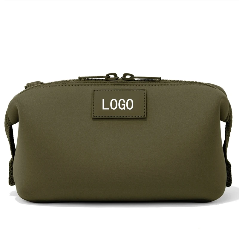 Neoprene Custom Pouch Luxury Beauty Makeup Bag Zipper Closure Travel Professional Cosmetic Bag