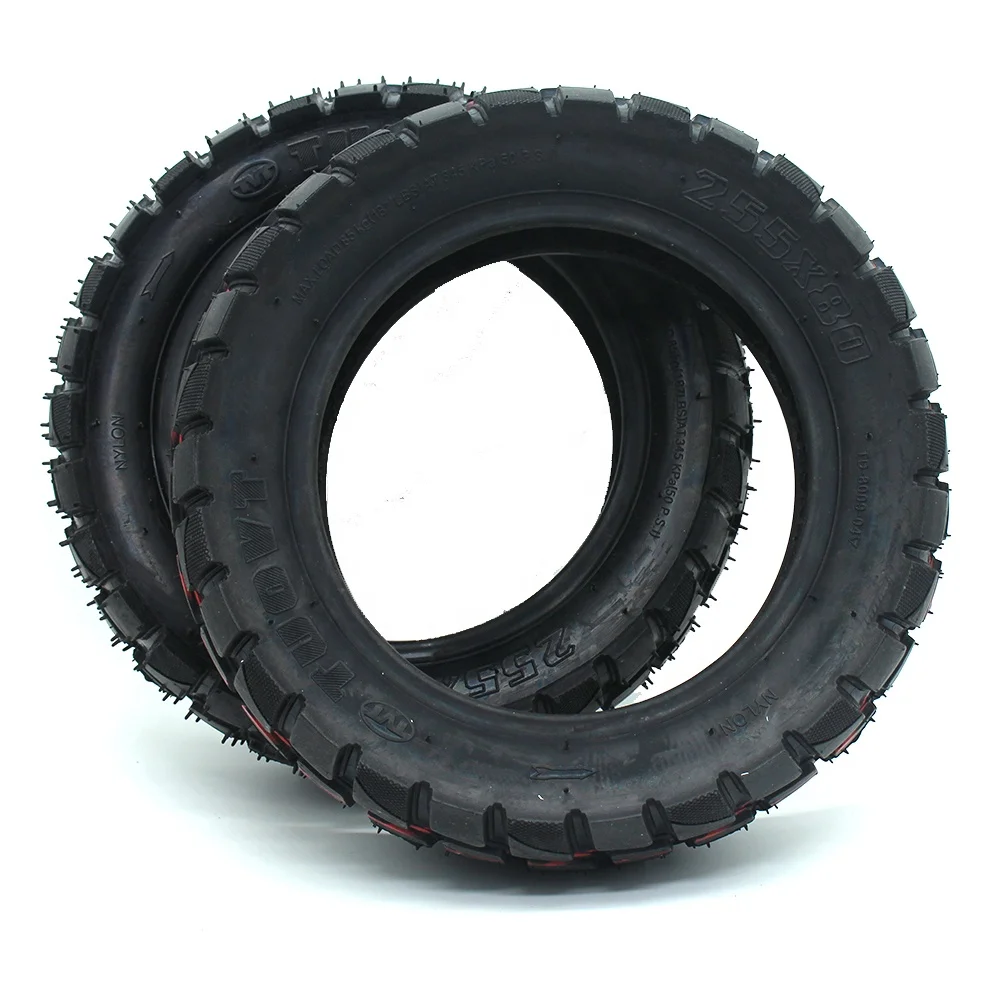 10x3 Inch TUOVT 255*80 Pneumatic Tire Inflatable Tyre for Electric Scooter ZERO 10X WHEEL