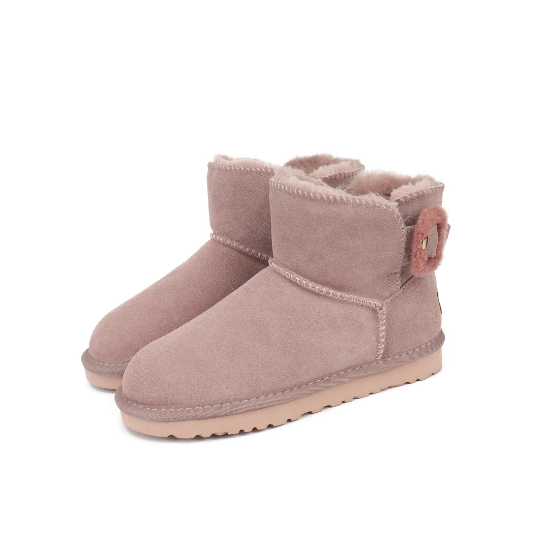OEM Customized Factory 100% Australia sheepskin Casual Winter Snow Boot for Woman