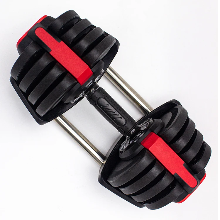 30 kg PU Dumbbell DDP 52.5lb 50kg Set Stones Price 200 lbs 80kg Dumbbells 1kg Quick Lock Adjustable Dumbbell Set 5-50 40