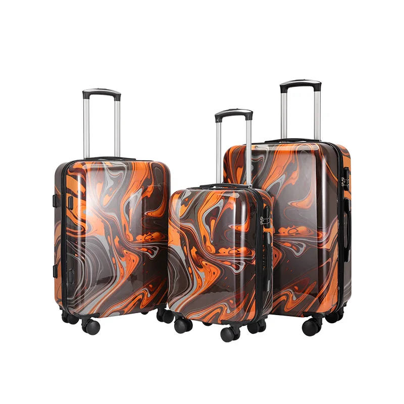 OMASKA Custom Wholesale ABS Luggage Bag 20 24 28 Inch Hard Shell Women Travel Koffer PC Suitcase