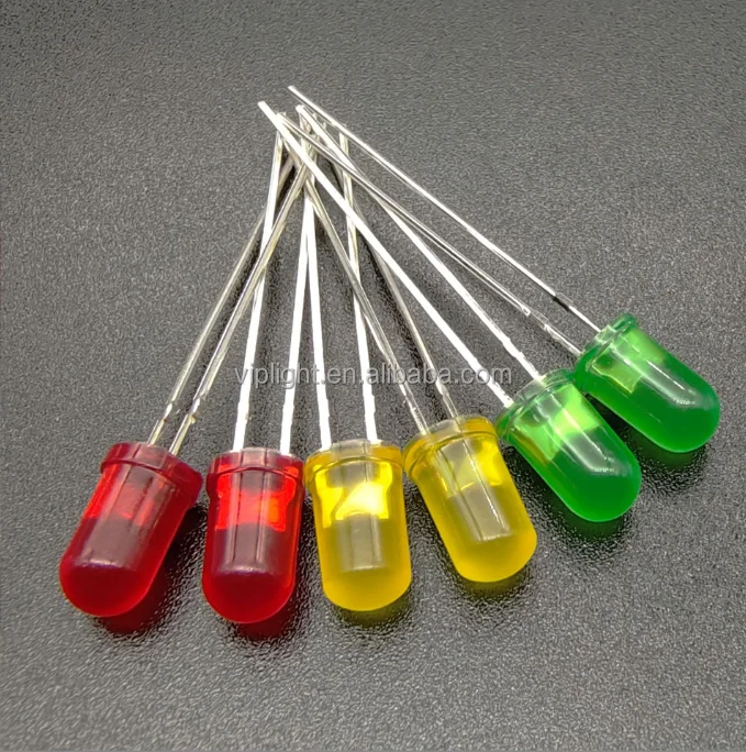 3mm 5mm 8mm 10mm Prewired LED Diode White Red Green Blue RGB Candle Pre Wired LED Round Oval Rectangle Flat Top 3V 5V 6V 9V 12V