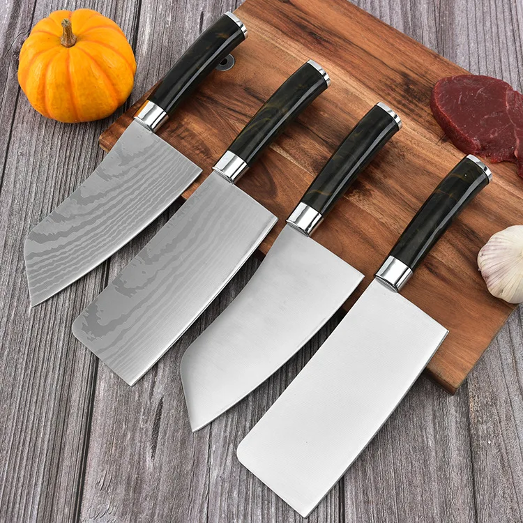 Vegetable Fruit Meat Knife 6.5' for Home Kitchen and Restaurant with Black PP Comfortable Handle
