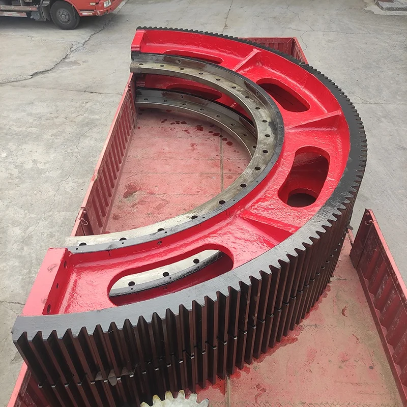 XinxiangYiming OEM custom casting ball mill rotary kiln large diameter gear cement grinding ring gear