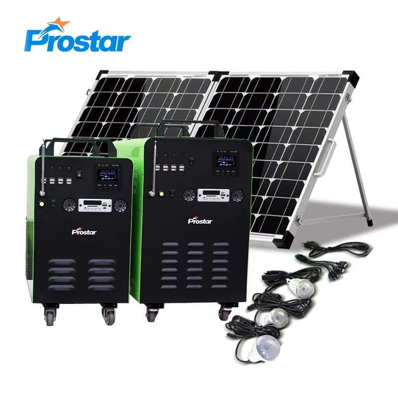1000 Вт автономная система домашний Солнечный комплект 12 В резервная батарея 1 кВт Портативный генератор энергии для аварийной спасательной ситуации