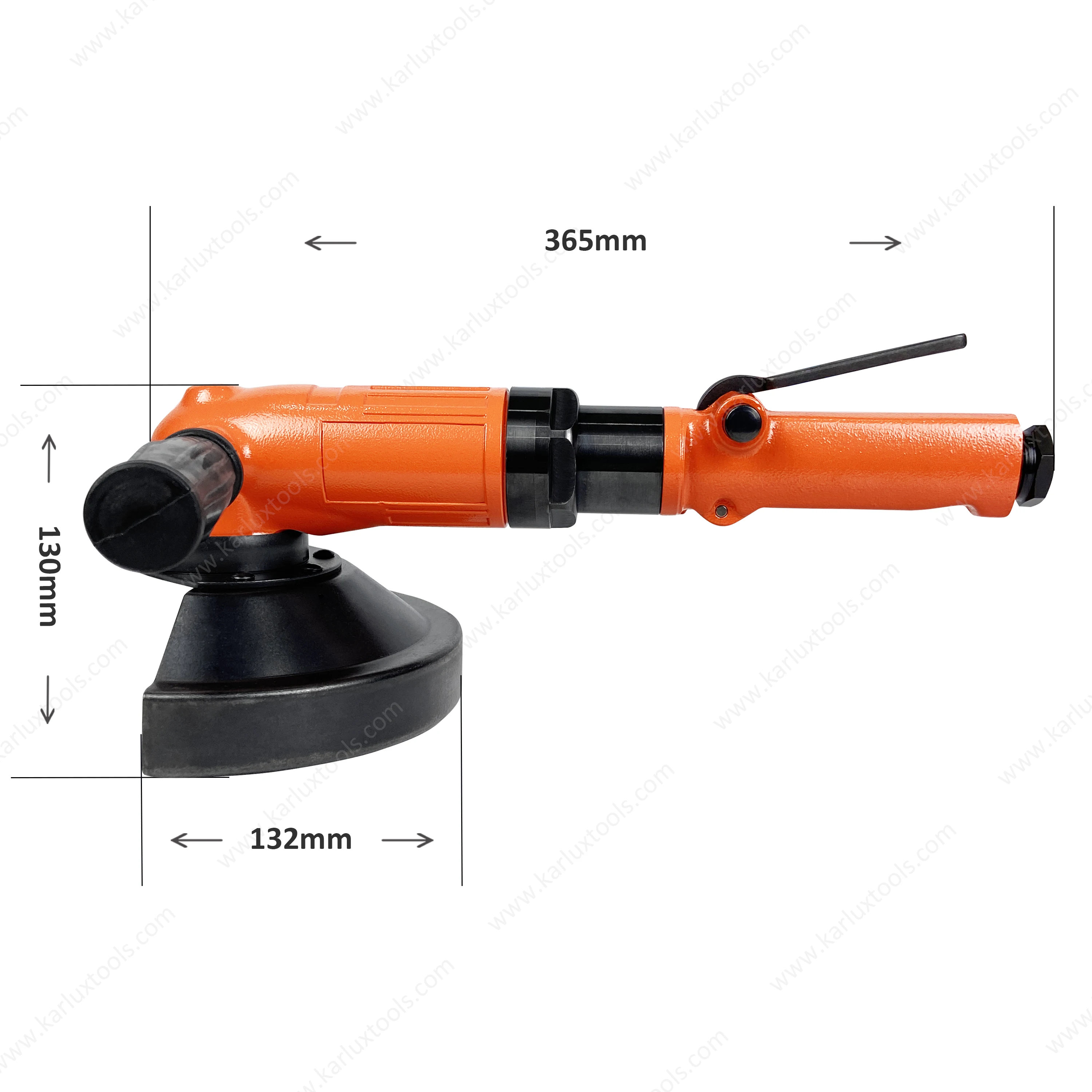 7000Rpm 7Inch Industrial Metal Cutting Blade Air Disc Grinder Power Pneumatic Air Angle Grinder for Grinding Steel Saw Blade