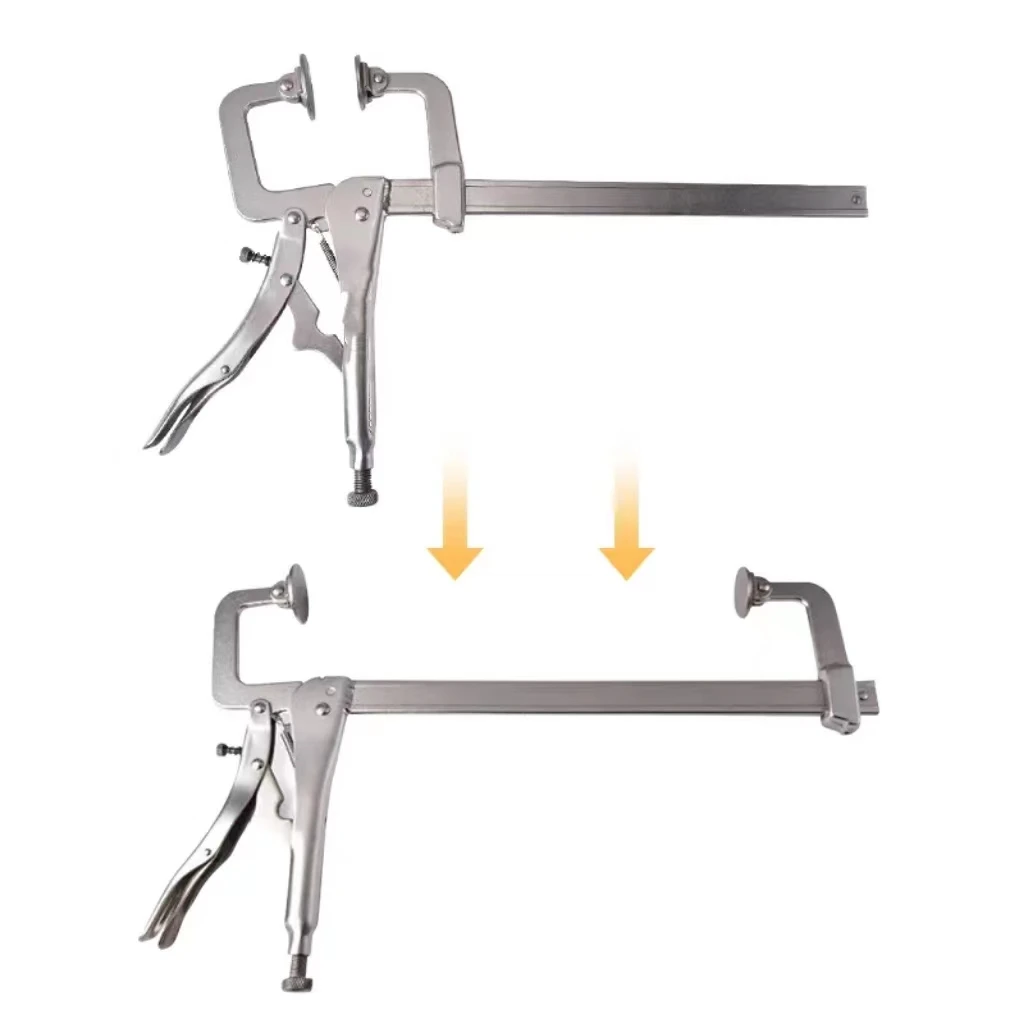 Super Wide Opening Sliding Arm Locking C Clamp Pliers