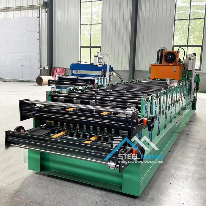 High Productivity 840 IBR Trapezoidal Tile Rib Type and 836 Corrugated Iron Roof Sheet Double Layer Machine For Bolivia