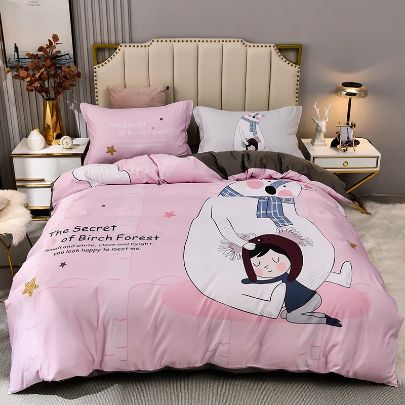 Quality 3D Lovely Cartoon Style Custom Any Design Duvet Cover Bedding Sets For Children