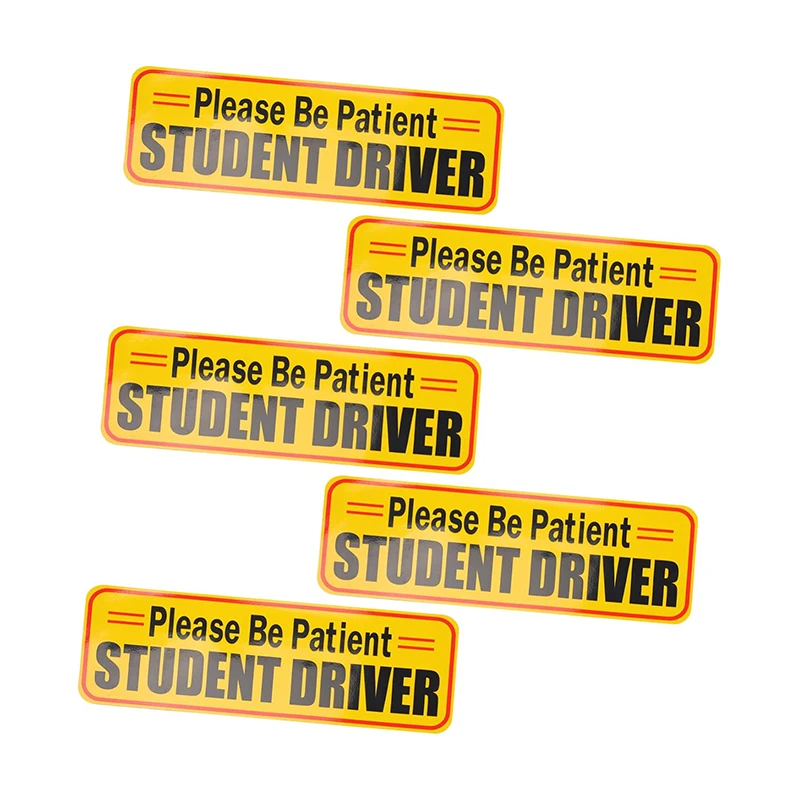 Baby on Board Danger Student New Senior Driver Magnet Reflective Bumper Sticker Car Magnetic Safety Warning Caution Sign