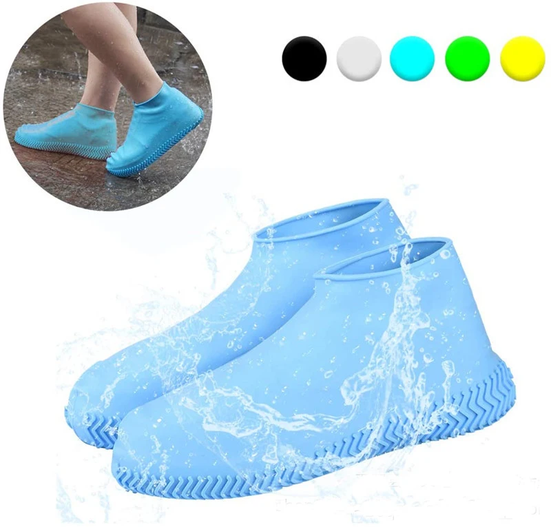 Outdoor Unisex Reusable Rain Boots Covers Silicon Outdoor Rain Boots Cover Safety Waterproof Anti-slip Rain Boots Cover